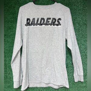 Las Vegas Raiders Gray Longsleeve Shirt M NFL tag NFL Oakland Los Angeles